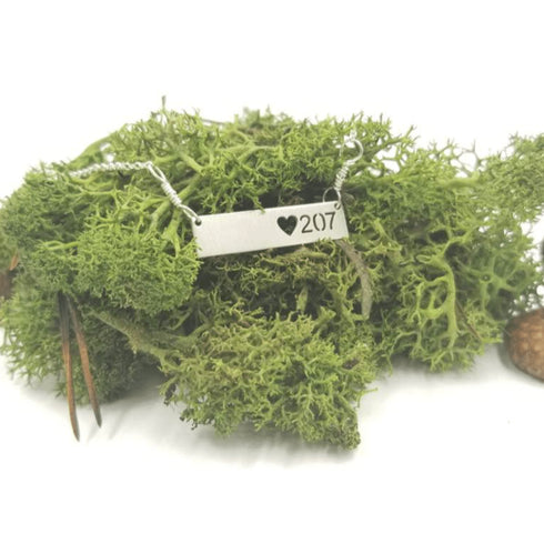 Love 207 Bar Necklace